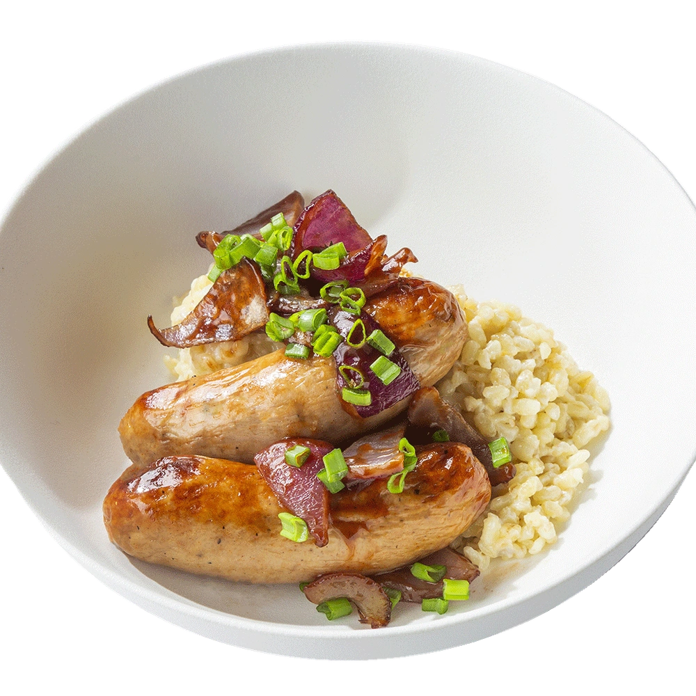 Купаты из цыплёнка с соусом BBQ