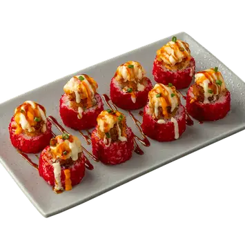 Запечённый ролл с треской и пармезаном
