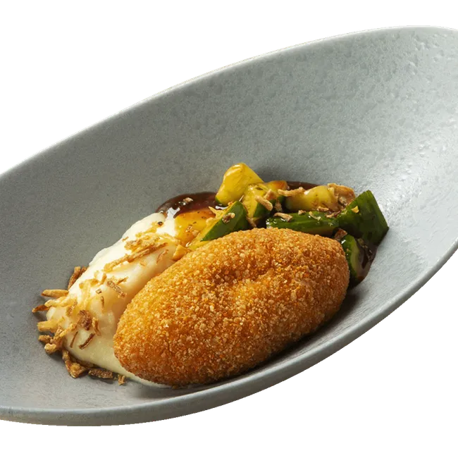 Котлета по-киевски с картофельным пюре