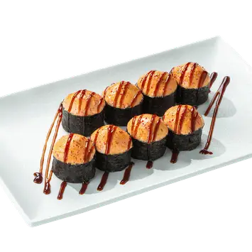 Самурай с лососем и креветками