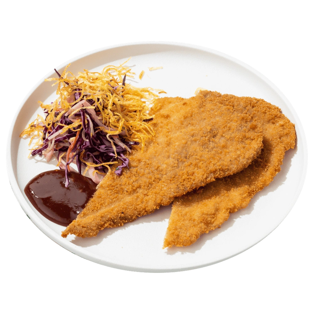 Шницель из свинины с коул слоу