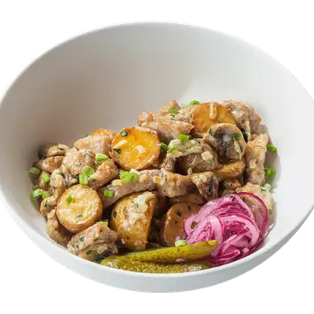 Картофель со свининой по-домашнему