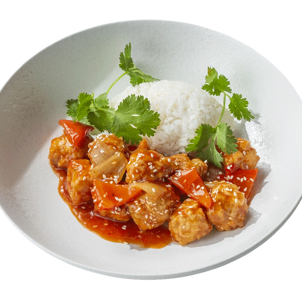 Цыплёнок в кисло-сладком соусе