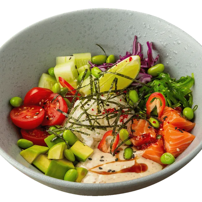 Поке с лососем