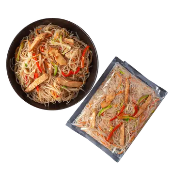 Фунчоза с цыплёнком, овощами и соусом удон 600 г