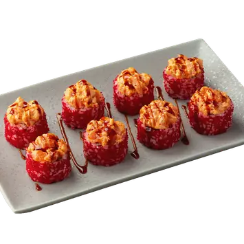 Ролл Канагава с лососем