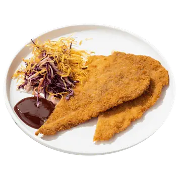 Шницель из свинины с коул слоу