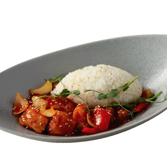 Цыплёнок в кисло-сладком соусе