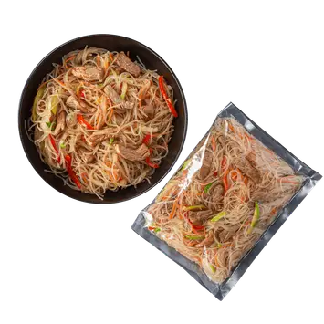 Фунчоза со свининой, овощами и соусом удон 600 г