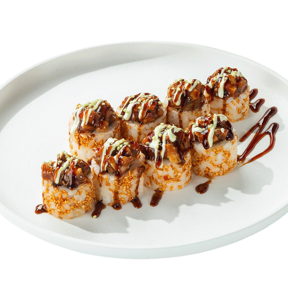 Ролл с угрём васаби