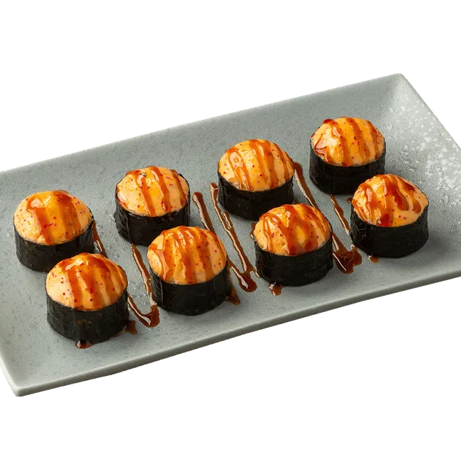 Ролл Самурай с лососем и креветками