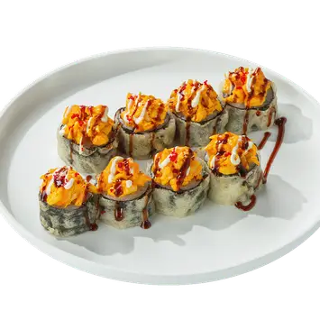 Ролл с креветками васаби